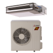 9,000 BTU 17.3 SEER Concealed Duct Mitsubishi Mini-Split Single Zone H2i Hyper Heat Heat Pump - SEZ-KA09NAHZ