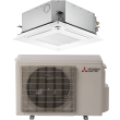 12,000 BTU 22 SEER Ceiling Cassette Mitsubishi Mini-Split Single Zone Heat Pump - SZ-KF12NA