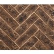 Majestic Herringbone Tavern Brown Brick interior panels 36 Inch