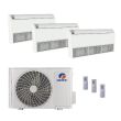 36,000 BTU Gree All Match 21 SEER2 Tri Zone Floor/Ceiling Mount Mini Split Heat Pump System - R32 | 230V - 9 + 18 + 24