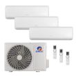 Gree Livo 42,000 Btu 21 SEER2 R-32 3-Zone Ductless Mini Split System - 9K-12K-24K - MUL42HP230V1R32AO / LIV09HP230AH / LIV12HP230AH / LIV24HP230AH