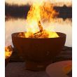 Fire Pit Art Wood Fire Pit- Funky Dog