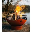Fire Pit Art Wood Fire Pit- Namaste