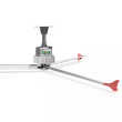 Canarm HVLS Fan, Tri-Lite Economic 16 Feet Direct Drive Air Circulation Fan, 115V, 1 Ph