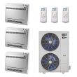 55,000 BTU 22 SEER2 ACiQ 3-Zone Floor or Ceiling Mounted Mini Split System Extreme Series - 12+12+24 - ACIQ-55Z-HH-M5/ACIQ-12FM-HH-M-2/ACIQ-24FM-HH-M