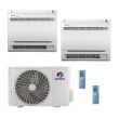 42,000 BTU Gree All Match 21 SEER2 Dual Zone Mini Console Mini Split Heat Pump System - R32 | 230V - 12 + 18