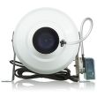 VENTS-US 6" Dryer Booster In- Line Centrifugal Plastic Fan - VK 150 PS