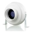 VENTS-US 6" AntiRADON In-Line Centrifugal Plastic Fan - VK 150