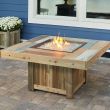 The Outdoor Greatroom Vintage Square Gas Fire Pit Table - VNG-2424BRN