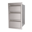 RCS Valiant Series 17-Inch Stainless Steel Double Access Drawer & Paper Towel Holder - VTHC1 - Right Side View