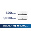 27,000 BTU 23 SEER2 ACiQ 2-Zone Wall Mounted Mini Split System - Extreme Series - WiFi Enabled - 12+18 - ACIQ-27Z-HH-M3B / ACIQ-12W-HH-MB / ACiQ-18W-HH-M