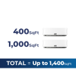 27,000 BTU 23 SEER2 ACiQ 2-Zone Wall Mounted Mini Split System - Extreme Series - WiFi Enabled - 9+18 - ACIQ-27Z-HH-M3B / ACiQ-09W-HH-M / ACiQ-18W-HH-M
