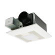 Panasonic WhisperFit Bathroom Exhaust Fan, Ceiling Mount Low Profile Fan, DC Pick-A-Flow 50-80-100 CFM with LED Light - FV-0511VFL1
