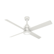 Hunter TRAK Edge Commercial Ceiling Fan - 60 Inch 120 Volts with Light, White - 76225