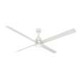 Hunter TRAK Edge Commercial Ceiling Fan - 96 Inch 240 Volts without Light, White - 76222