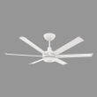 Big Ass Fans es6 5' Smart Ceiling Fan - White, Indoor/Outdoor, Universal Mount, 22 Watts, with 7" Downrod - MK-ES62-052306A787I07S34