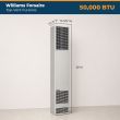 Williams Forsaire 50,000 BTU Propane, Top Vent Counterflow Furnaces, Standing Pilot - 5008632 / 7720
Williams Forsaire 50,000 BTU Propane, Top Vent Counterflow Furnaces, Standing Pilot  suitable for homes, schools, and cabins