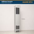 Williams Forsaire 40,000 BTU Natural Gas, Direct Vent Counterflow Furnaces, Standing Pilot - 4007732
Williams Forsaire 40,000 BTU Natural Gas, Direct Vent Counterflow Furnaces, Standing Pilot used in residential and commercial applications