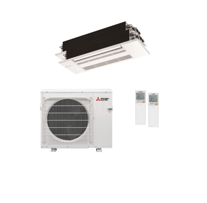 Mitsubishi 20,000 BTU SEZ-AD-Series 19.3 SEER2 2 Zone Ceiling