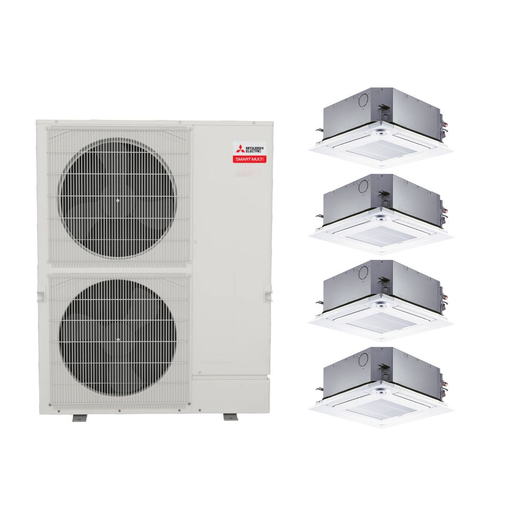 Mitsubishi 60,000 BTU SLZ-Series 20 Seer2 Quad Zone Ceiling