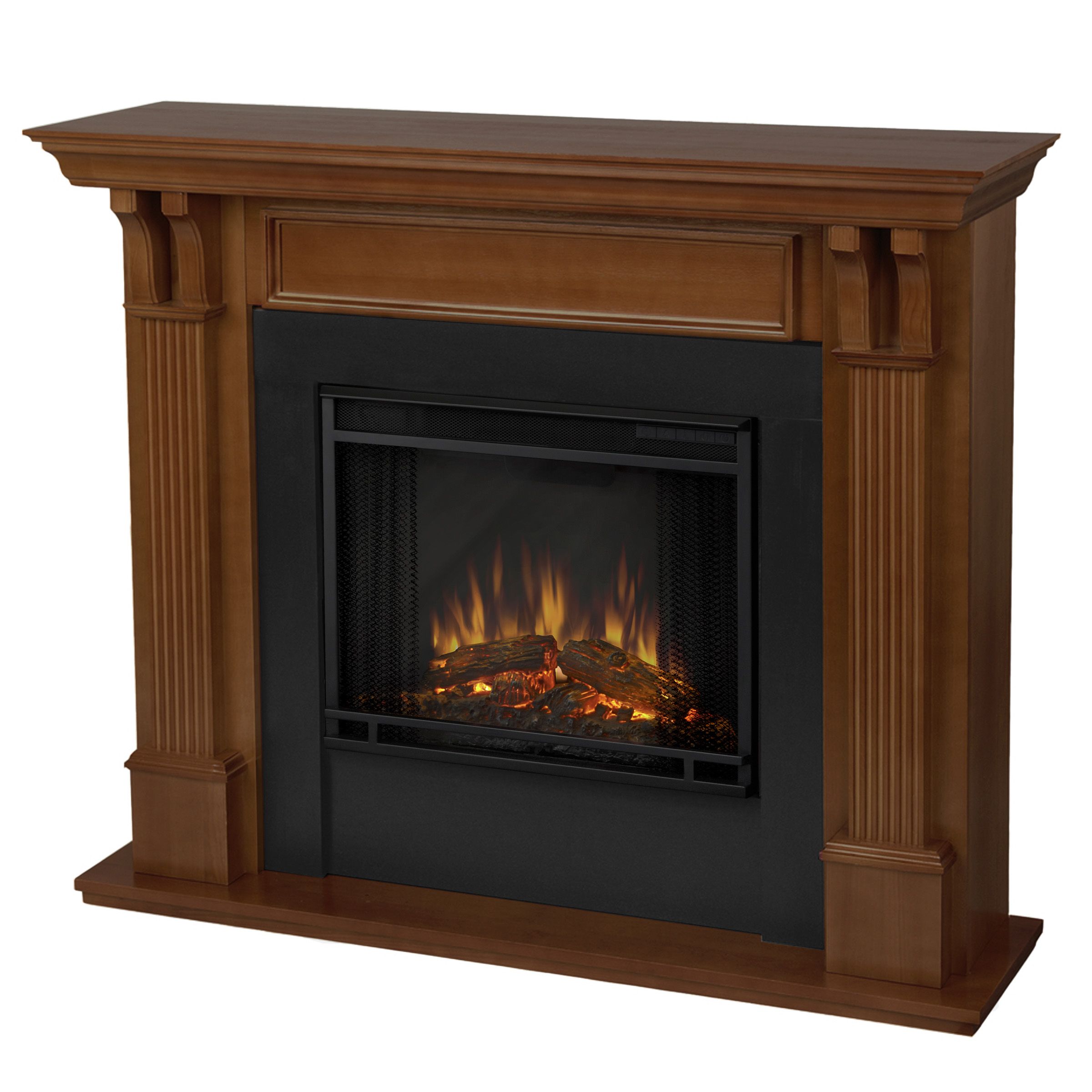 Real Flame Ashley Indoor Electric Fireplace in Mahogany - 7100E-M ...