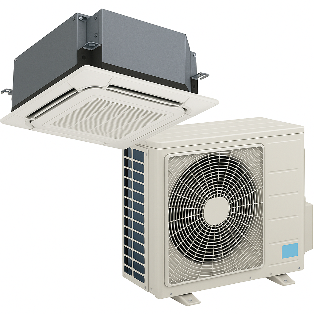 Daikin 9,000 BTU Vista 19.5 SEER2 Ceiling Cassette Mini Split Heat