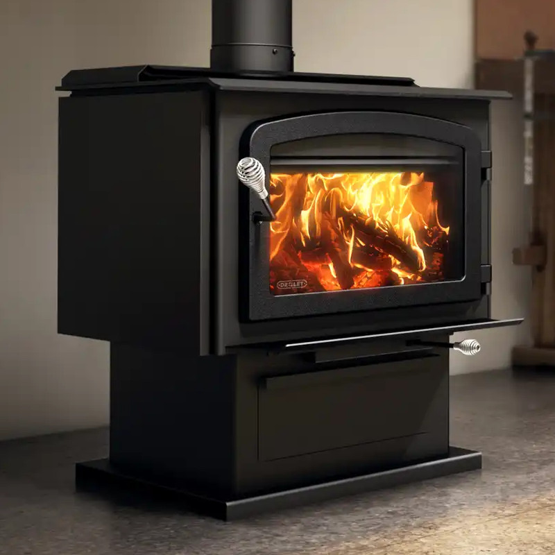 Drolet Escape 2100 Extra Large Wood Burning Stove - Heats Up To