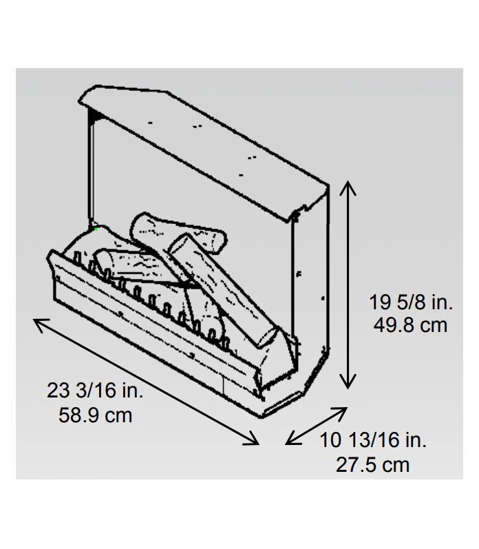 Dimplex Deluxe 23-Inch Electric Fireplace Insert - DFI2310 | HVACDirect.com