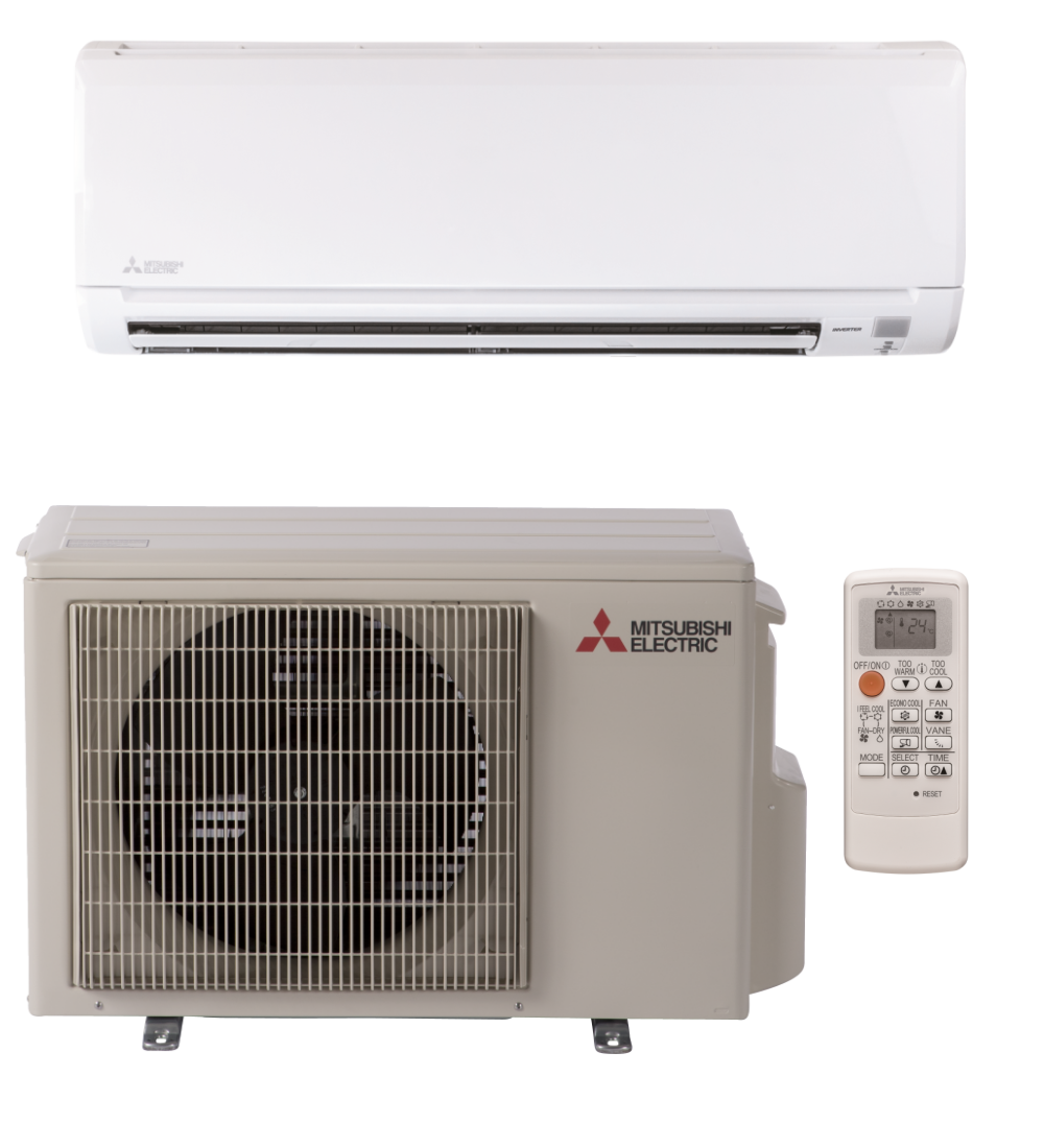 9,000 BTU 17 SEER Wall Mounted Mitsubishi Mini Split 115V Single