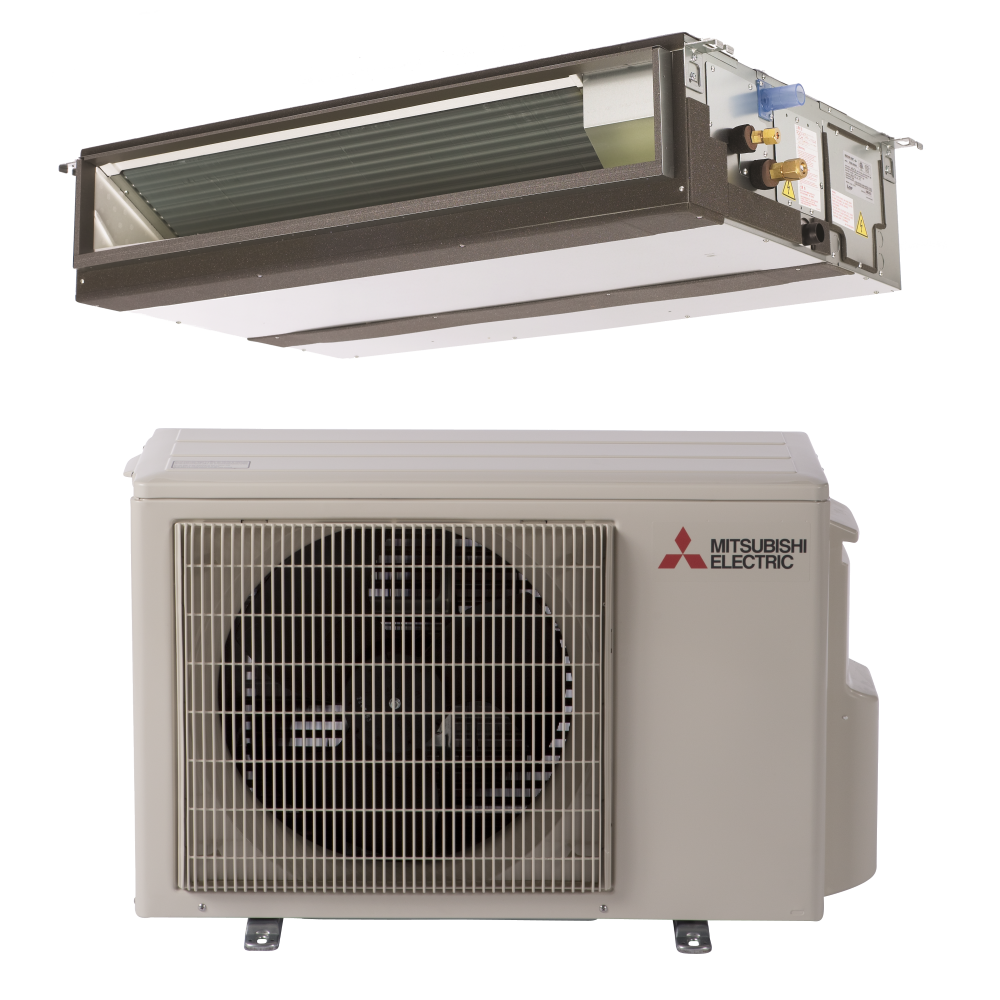 12,000 BTU 20.5 SEER Concealed Duct Mitsubishi Mini Split Single