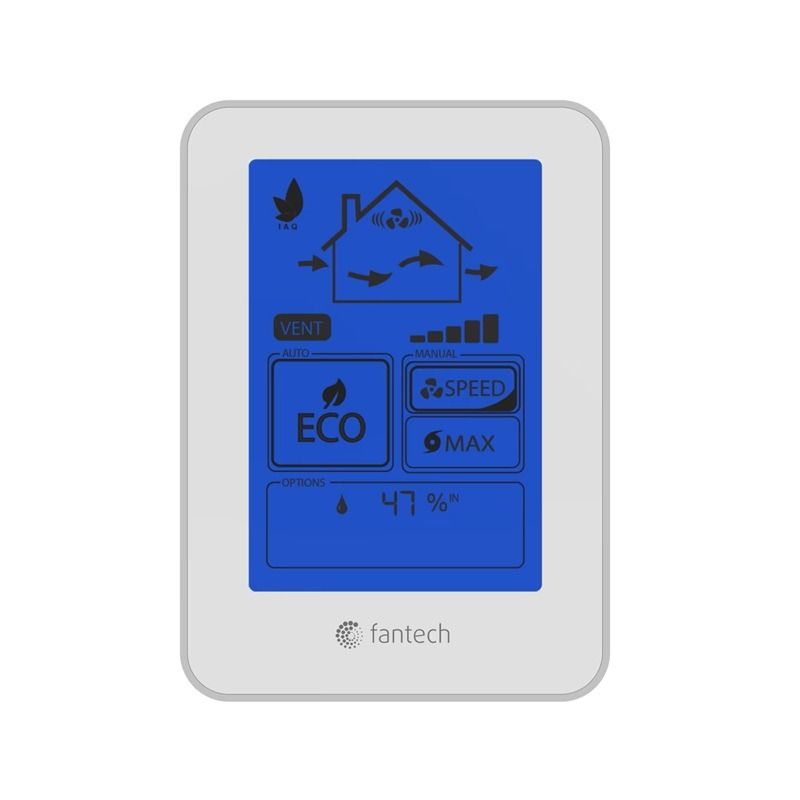 Fantech ECO-TOUCH IAQ Multi-Function TVOC Sensing Wall Controller - ECO ...