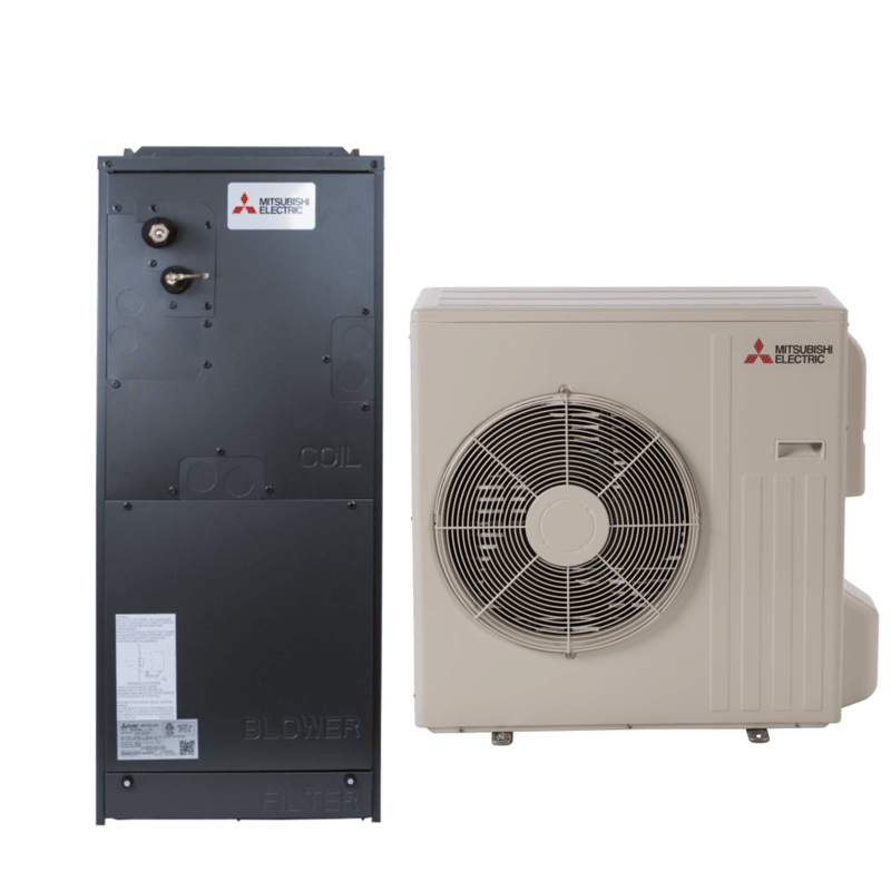 Mitsubishi 3 Ton 16 SEER2 Ducted Central Air Inverter Heat Pump