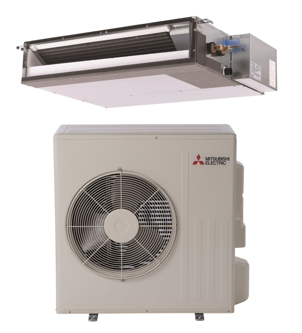 18,000 BTU 20 SEER Concealed Duct Mitsubishi Mini Split Single