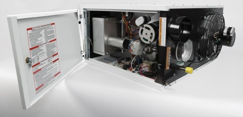Uez 4 Reznor UEZ 55,000 BTU High Efficiency Gas Fired Separated Combustion ...
