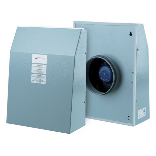 VENTS-US 4" VCN Outdoor Wall-Mounted Centrifugal Fan, Direct Drive, 238 CFM, 3100 RPM, 120/240V  - VCN100