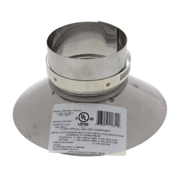 Z-Flex 4" Diameter Top Support/Storm Collar
