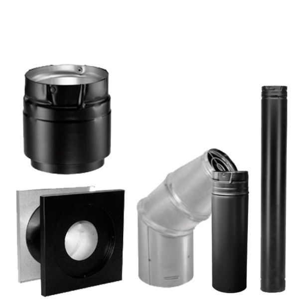 DuraVent 3-Inch Pellet Vent Pro Through The Wall Vent Kit - 3PVP-VK1