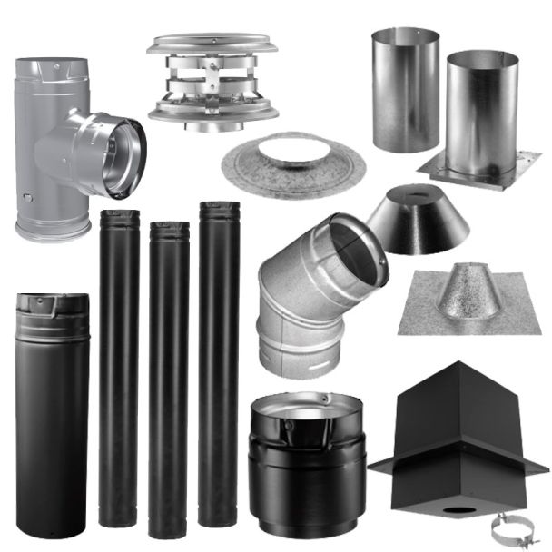 DuraVent 3-Inch Pellet Vent Pro Vertical Vent Kit - 3PVP-VK3