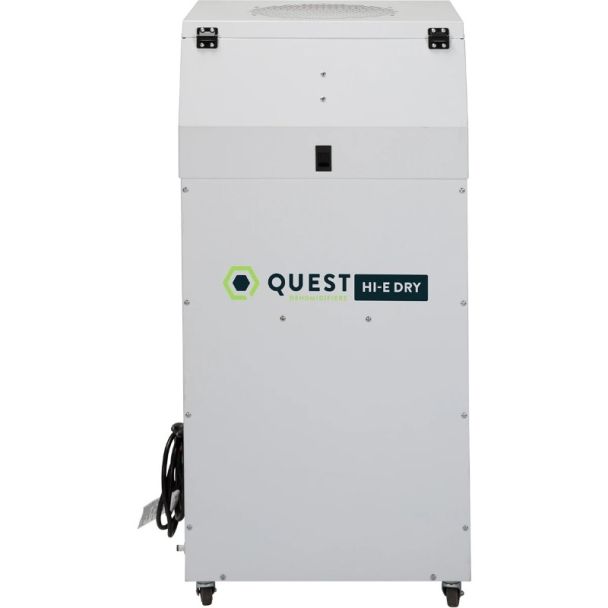 Quest Hi-E Dry 195 Commercial Dehumidifier for Warehouse Spa Indoor Pool - 120V - R454B - HI7908
