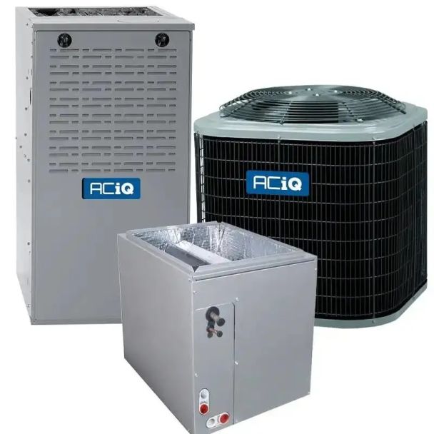 2 Ton 15 SEER2 80% AFUE 90,000 BTU ACiQ Gas Furnace and Heat Pump System - Multi-Positional - R4H5S24AKAAA / EAM4X24L17A / N80MSN0901714A