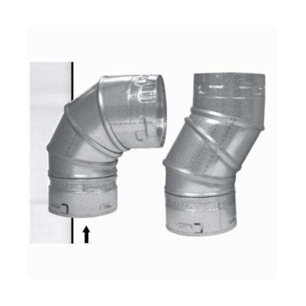 90 Degree Adjustable Elbow, 4” W - 4M90
