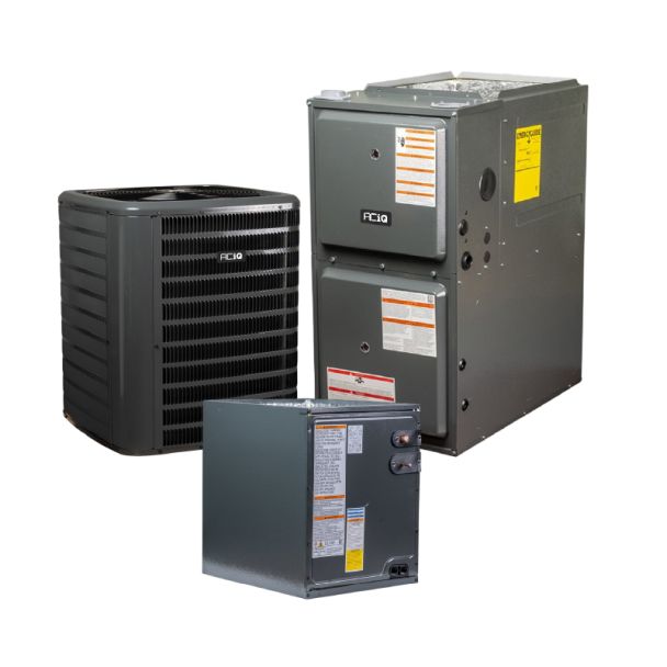 1.5 Ton 13.4 SEER2 96% AFUE 30000 BTU Gas Furnace and R32 Air Conditioner System - Upflow - AQ-GLXS3BN1810 / AQ-CAPFA2422A3 / AQ-GR9T960303AN