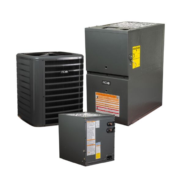 2.5 Ton 13.4 SEER2 80% AFUE 60000 BTU Gas Furnace and R32 Air Conditioner System - Upflow - AQ-GLXS3BN3010 / AQ-CAPTA3022B3 / AQ-GR9S800604BN