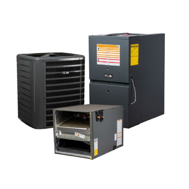 3 Ton 13.4 SEER2 80% AFUE 80000 BTU Gas Furnace and R32 Air Conditioner System - Horizontal - AQ-GLXS3BN3610 / AQ-CHPTA3630B3 / AQ-GD9S800804BN