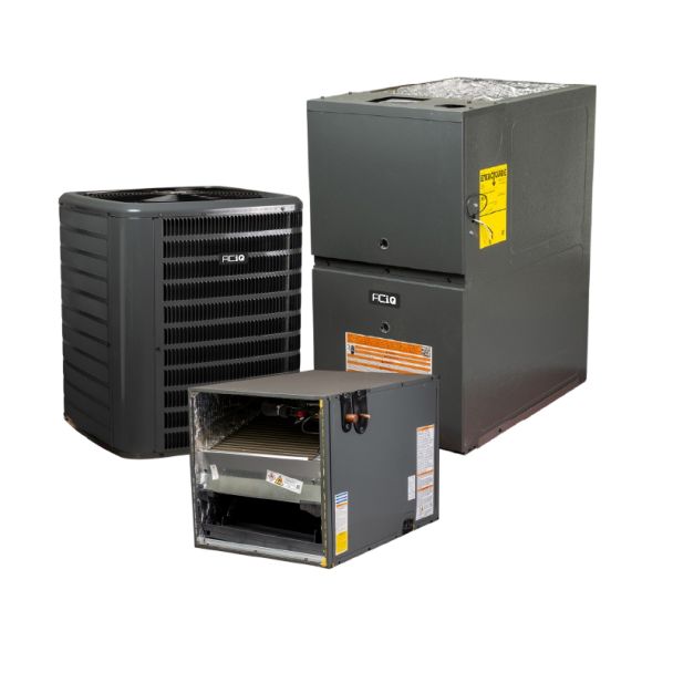 3 Ton 13.4 SEER2 80% AFUE 80000 BTU Low NOx Gas Furnace and R32 Air Conditioner System - Horizontal - AQ-GLXS3BN3610 / AQ-CHPTA3630B3 / AQ-GR9S800803BX