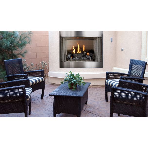 Empire Carol Rose Outdoor 42 Inch Stainless Steel Ventless Firebox - OP42FB2MF