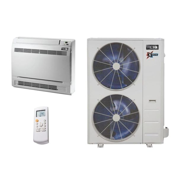 36,000 BTU 17.6 SEER2 ACiQ Extreme Series Single Zone Floor or Ceiling Mounted Mini Split System - ACiQ-36ZPL-HP230B / ACiQ-36FM-HH-MB