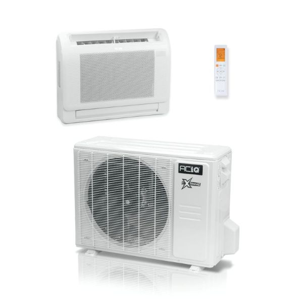 12,000 BTU 23 SEER ACiQ Single Zone Slim Ceiling Cassette Mini Split System | Extreme Series