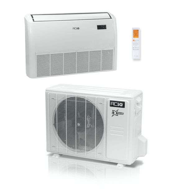 12,000 BTU 23 SEER ACiQ Single Zone Slim Ceiling Cassette Mini Split System | Extreme Series