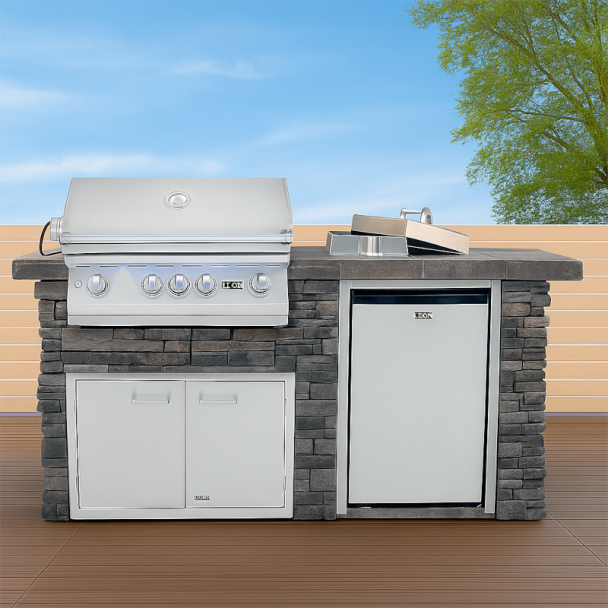 Lion 7-FT Outdoor Kitchen Island - Sensational Q